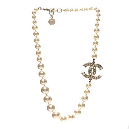 Chanel Pearl CC 100th Anniversary Necklace Light Gold 1 of 6