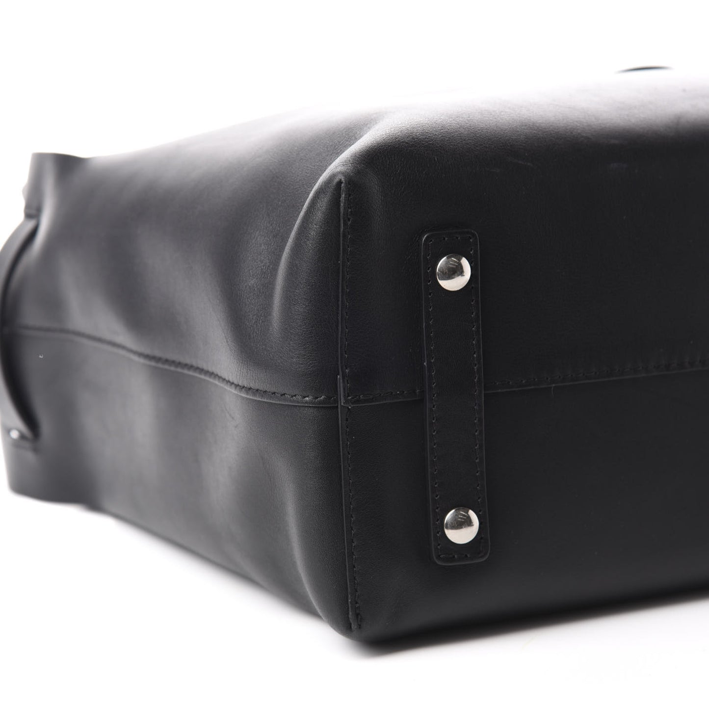 Soft Smooth Calfskin Medium Tote Black