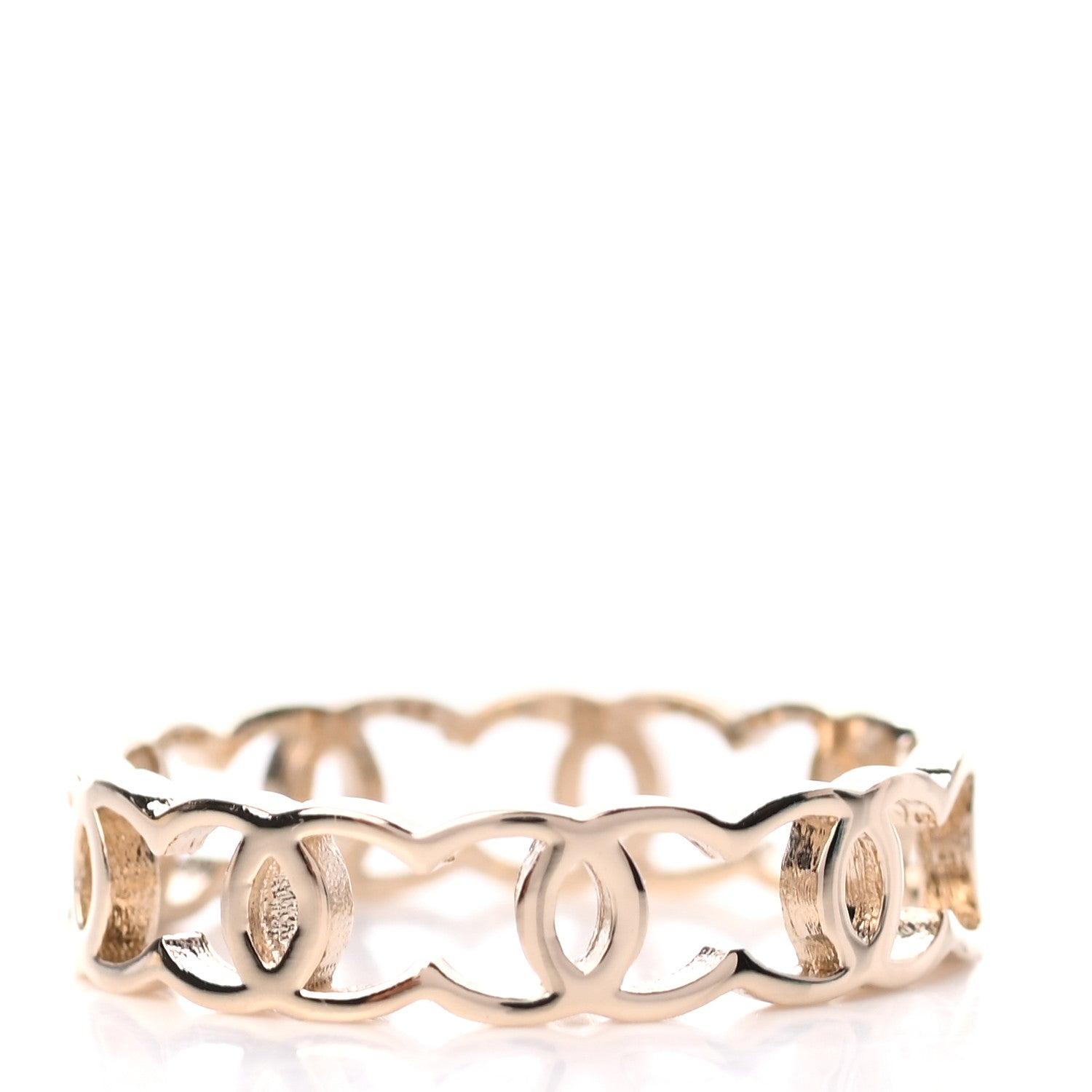 Chanel Metal CC Ring 7 Gold 3 of 5