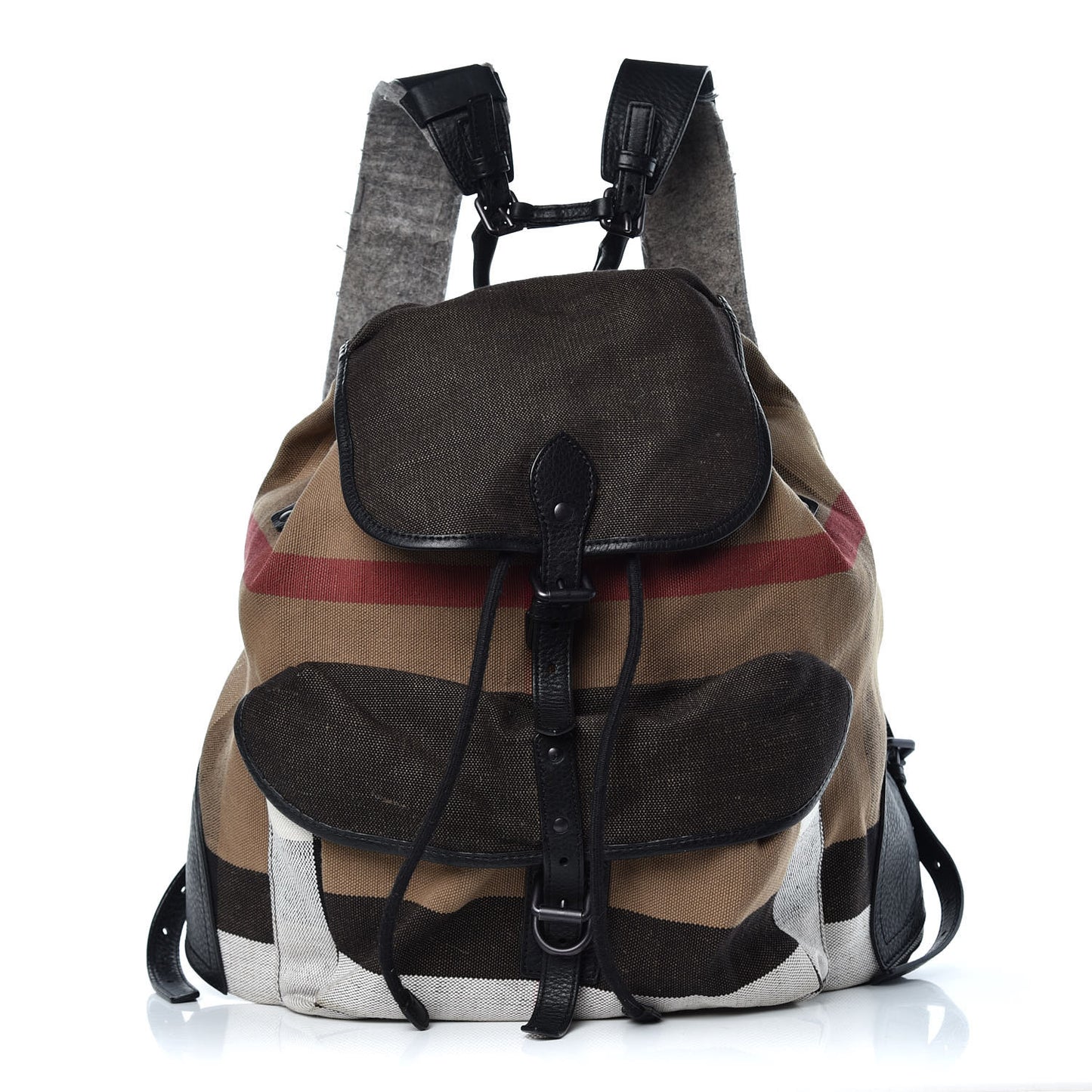 Canvas Mega Check Korbin Backpack Camel