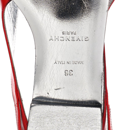 Givenchy Calfskin Winged Mules 36 Red 8 of 10