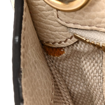 Gucci Dollar Calfskin Medium Soho Top Handle Satchel Blue Hibiscus Red Mystic White 17 of 20