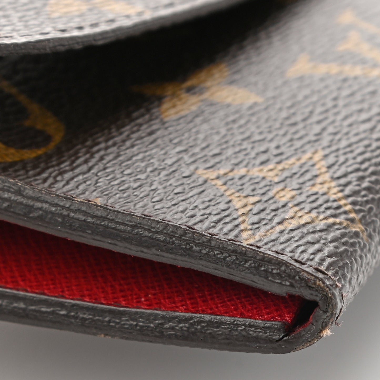 Monogram Emilie Wallet Red
