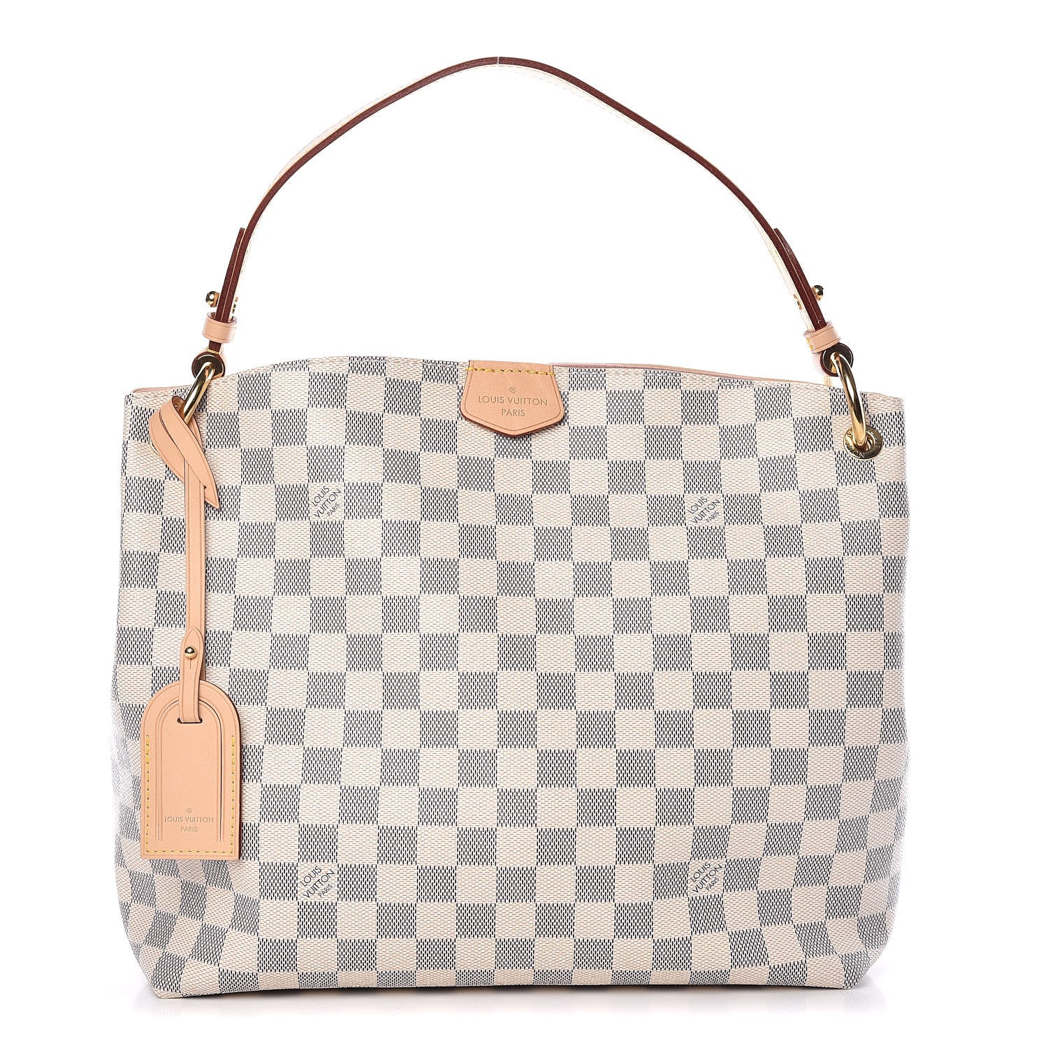 Louis Vuitton Damier Azur Graceful PM Rose Ballerine 1 of 10