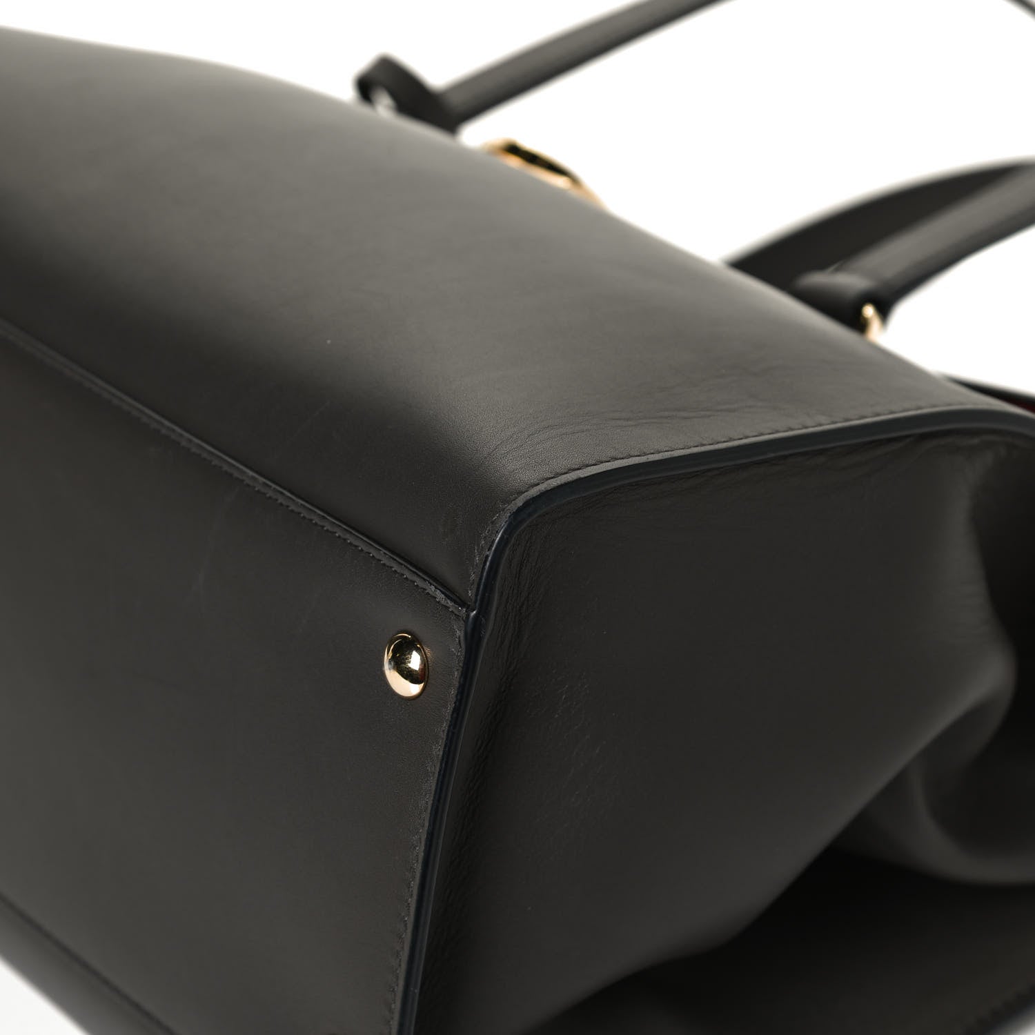 Salvatore Ferragamo Calfskin Mara Shoulder Bag Black 8 of 14