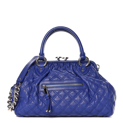 Marc Jacobs Calfskin Quilted Stam Bright Blue 1 of 12