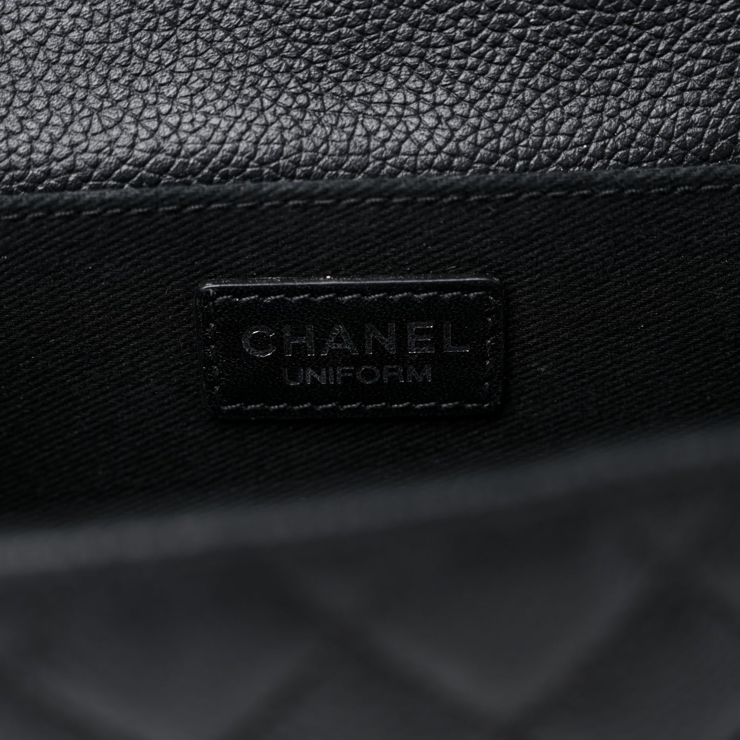 Grained Calfskin Quilted 2.55 Reissue Flap Belt Bag Clutch Black