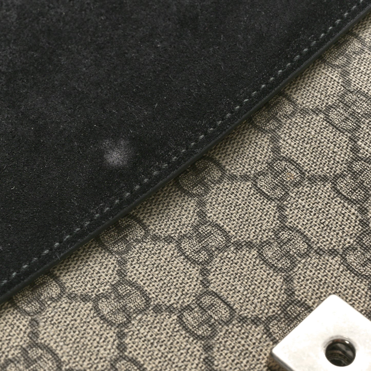 GG Supreme Monogram Medium Dionysus Shoulder Bag Black