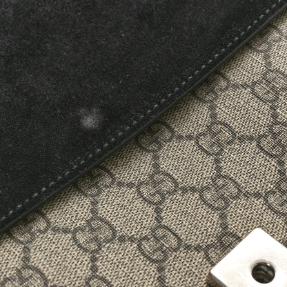 Gucci GG Supreme Monogram Medium Dionysus Shoulder Bag Black 10 of 14