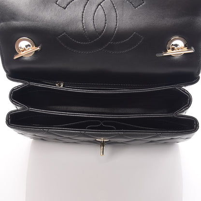 Chanel Lambskin Quilted Small Trendy CC Dual Handle Flap Bag Black 7 of 10