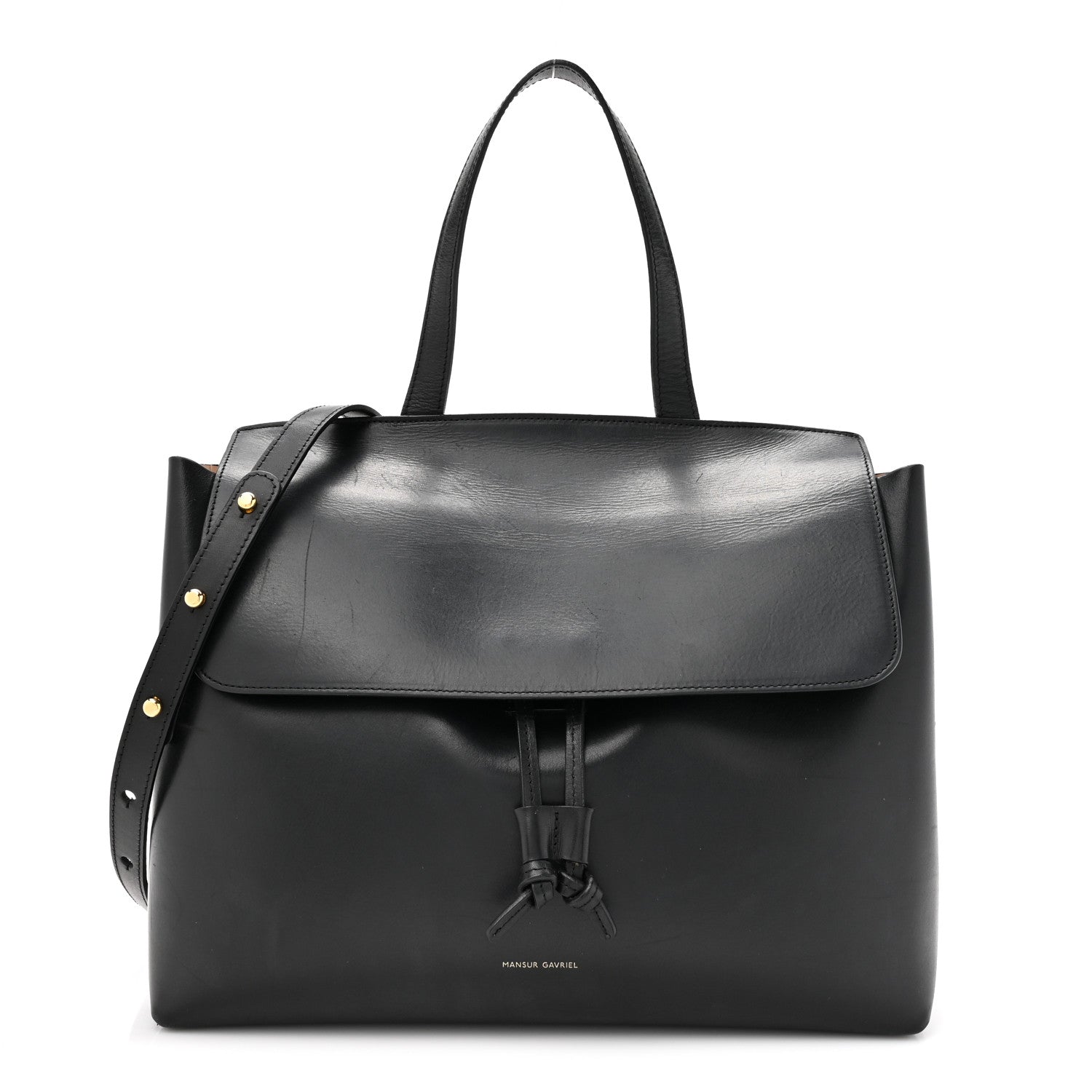 Mansur Gavriel Calfskin Lady Bag Black Ballerina 1 of 17