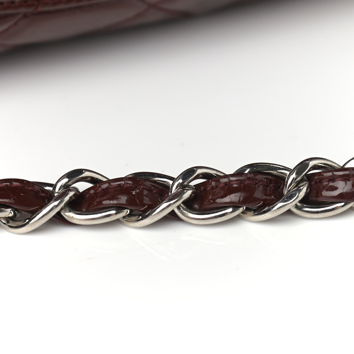 Chanel Patent Jumbo Single Flap Bordeaux 12 of 12