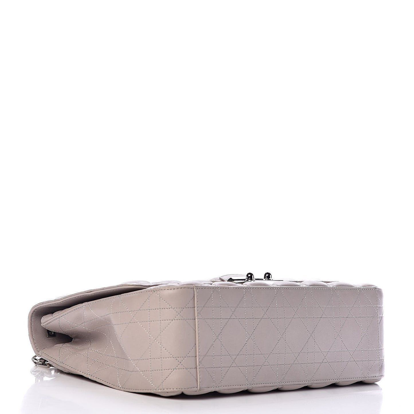 Lambskin Cannage Large Miss Dior Flap Grey