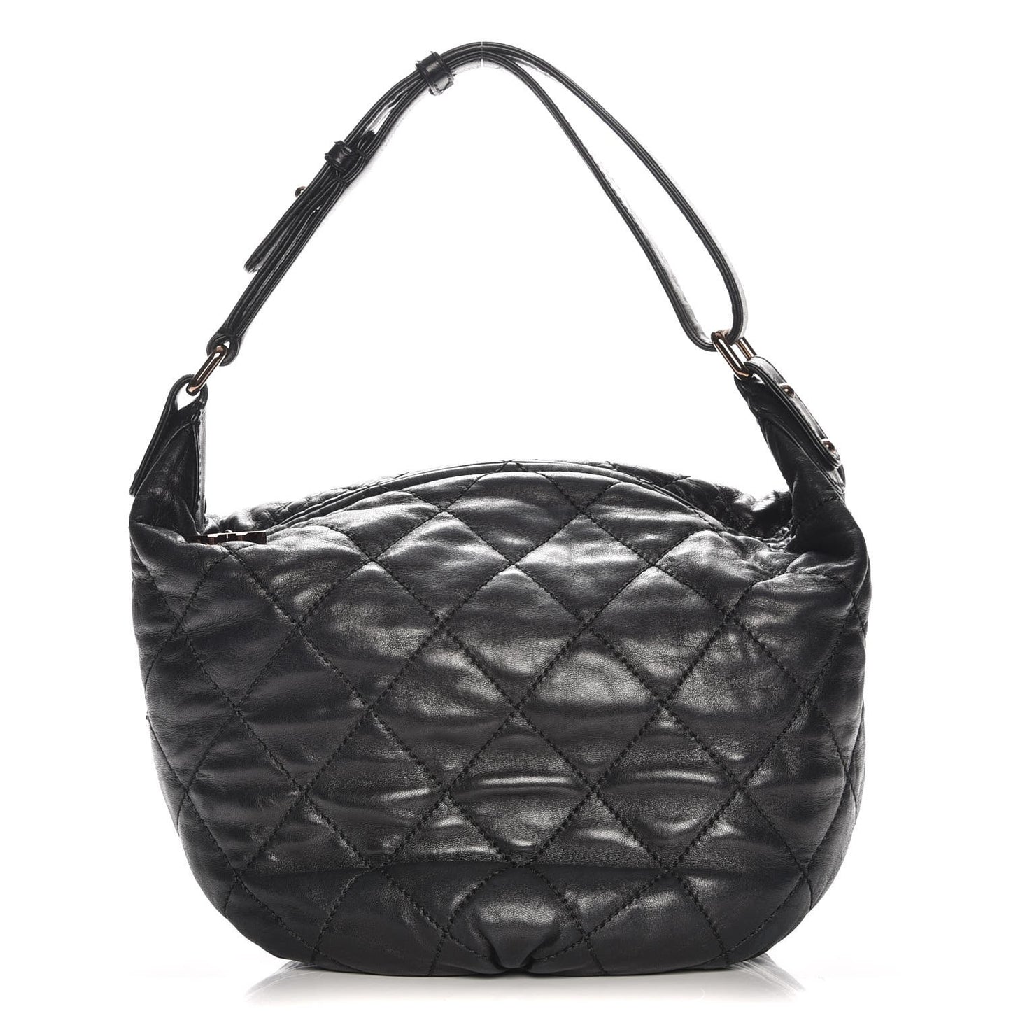Lambskin Cloudy Bundle Hobo Black