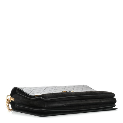 Chanel Caviar Suede Stitched Lady Coco Flap Black 4 of 11