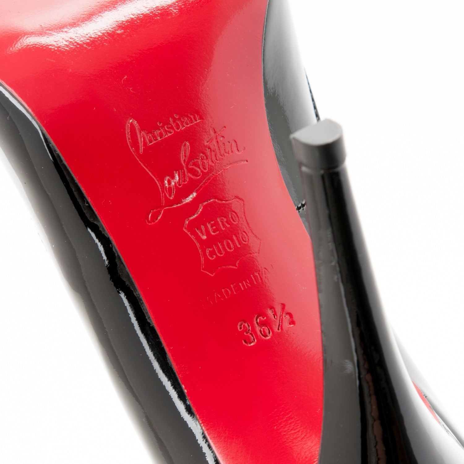 Christian Louboutin Patent Decollete 868 100 Pumps 36.5 Black 5 of 5