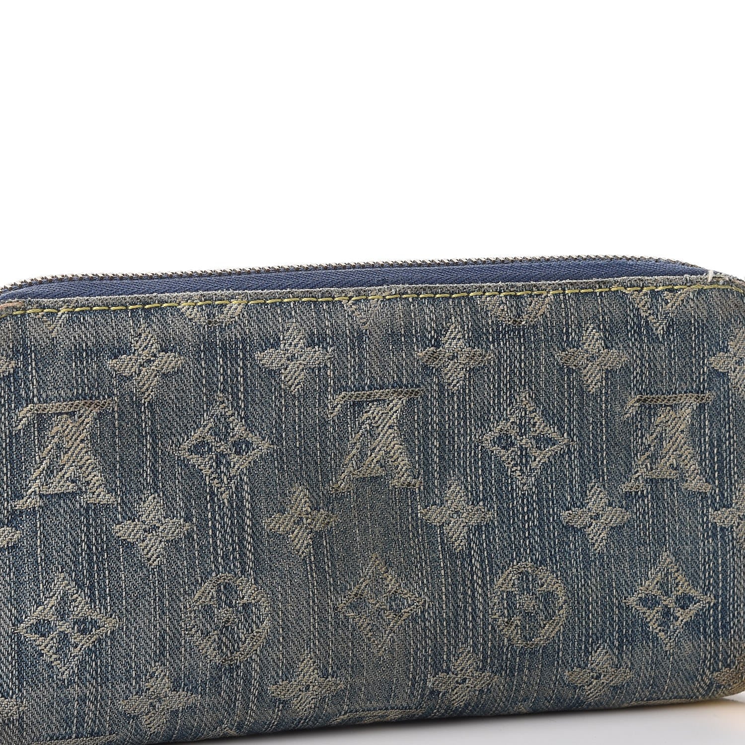 Louis Vuitton Monogram Denim Zippy Wallet Blue 10 of 17
