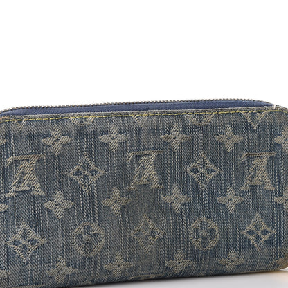 Louis Vuitton Monogram Denim Zippy Wallet Blue 10 of 17