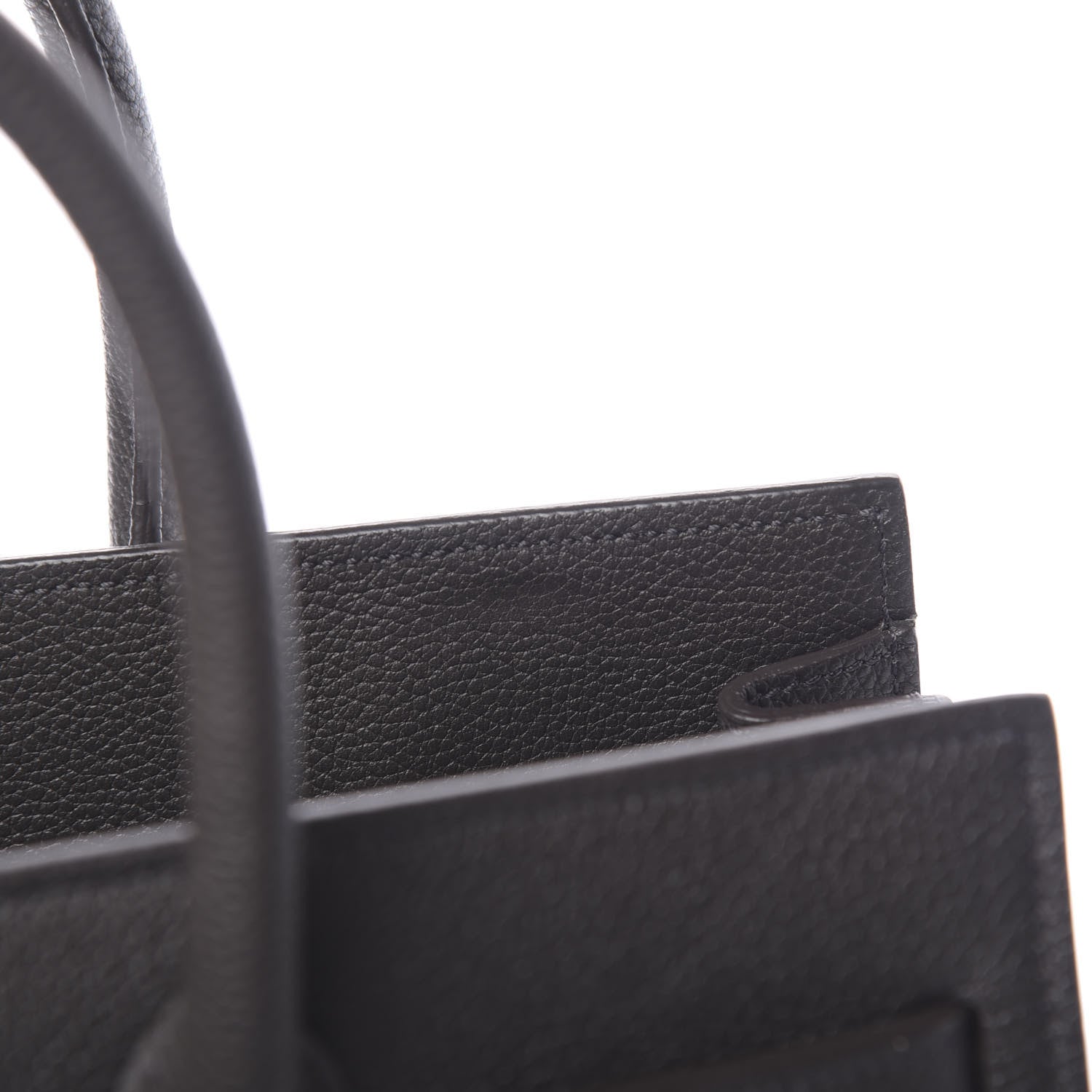 Saint Laurent Grained Calfskin Baby Sac De Jour Coal 12 of 13