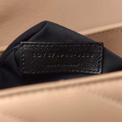 Saint Laurent Calfskin Y Quilted Monogram Medium Loulou Chain Satchel Dark Beige 7 of 9