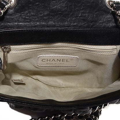Chanel Crumpled Lambskin Mini Chain Around Messenger Black 7 of 7