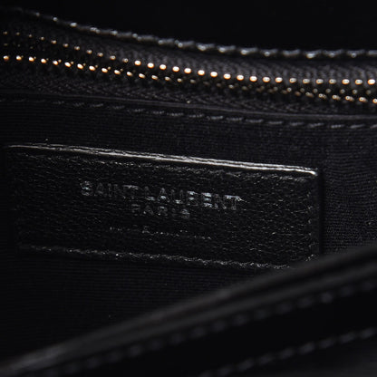 Saint Laurent Patent Y Quilted Monogram Toy Loulou Crossbody Bag Black 7 of 8