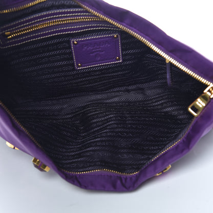 Prada Tessuto Nylon Pietre Jeweled Clutch Anemone 5 of 9