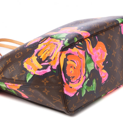 Louis Vuitton Monogram Roses Neverfull MM 6 of 8
