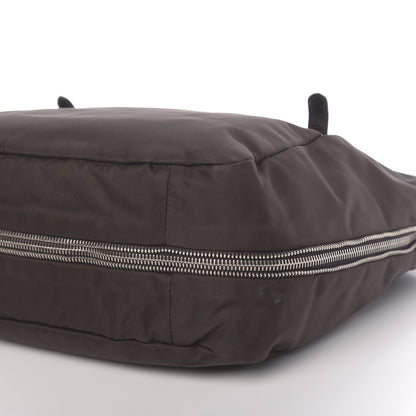 Prada Tessuto Nylon Nappa Zip Around Shopping Bag Moro Mordore 11 of 11