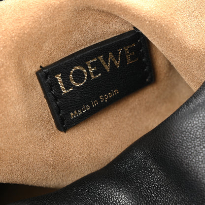 Loewe Mellow Nappa Medium Donut Chain Flamenco Knot Clutch Black 6 of 10