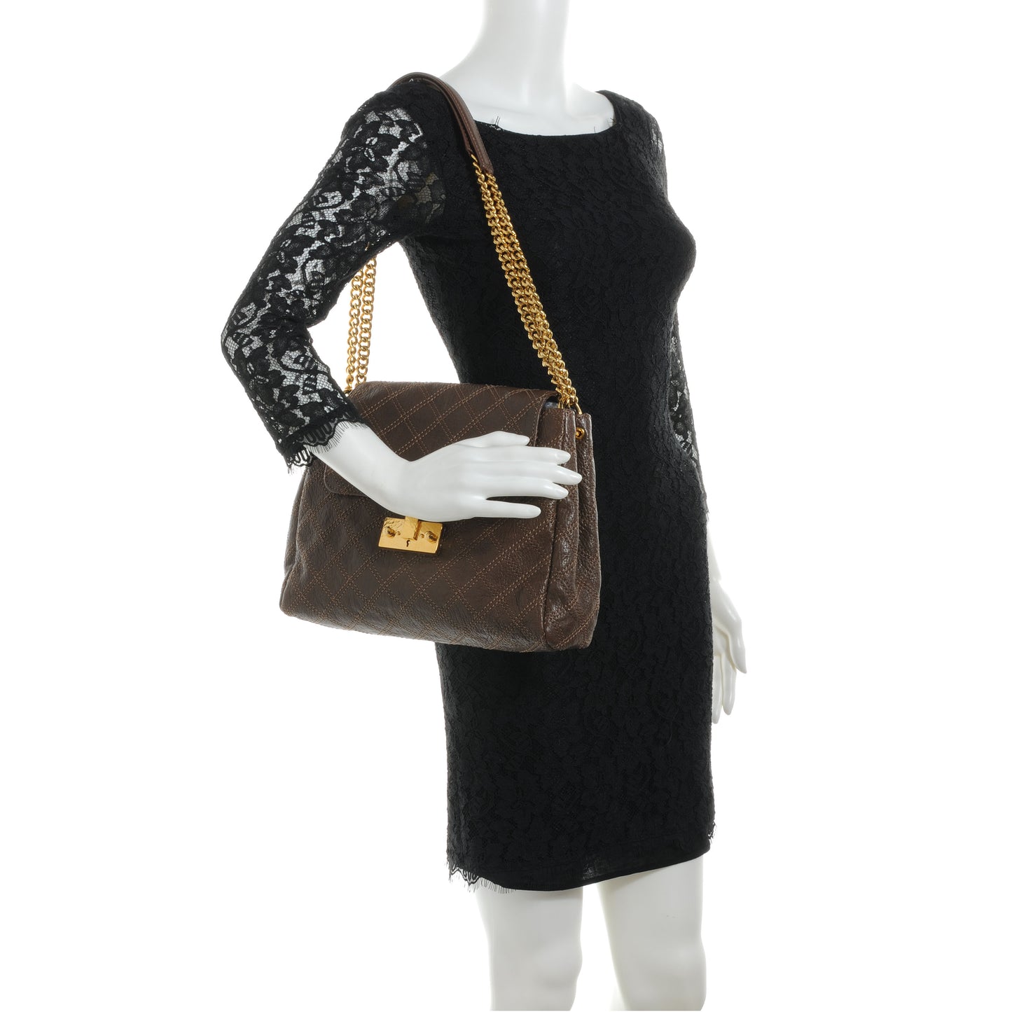 Leather Baroque XL Single Flap Brown