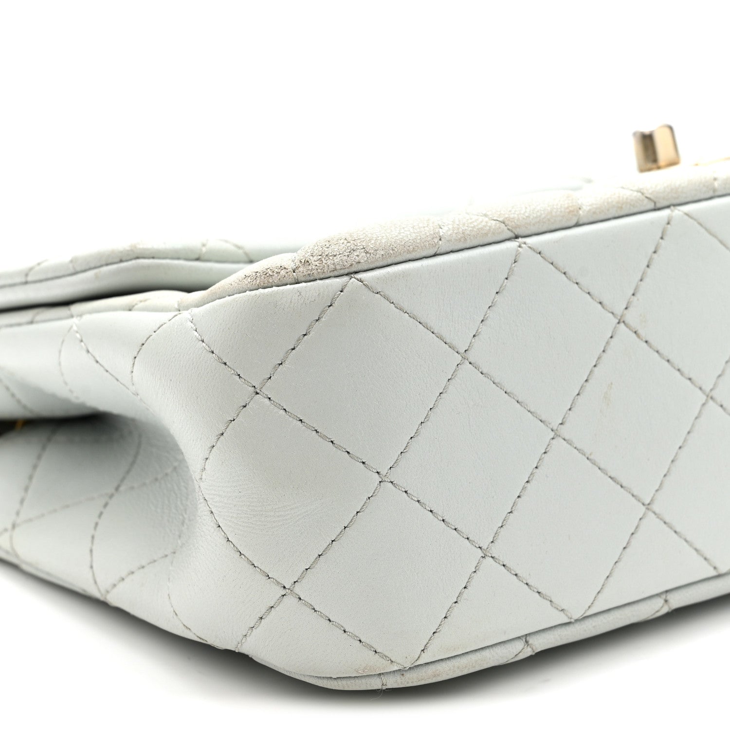 Chanel Lambskin Quilted Small Sweet Camellia Flap Light Blue 9 of 12