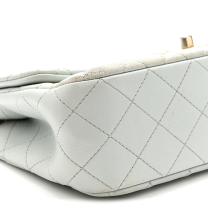 Chanel Lambskin Quilted Small Sweet Camellia Flap Light Blue 9 of 12