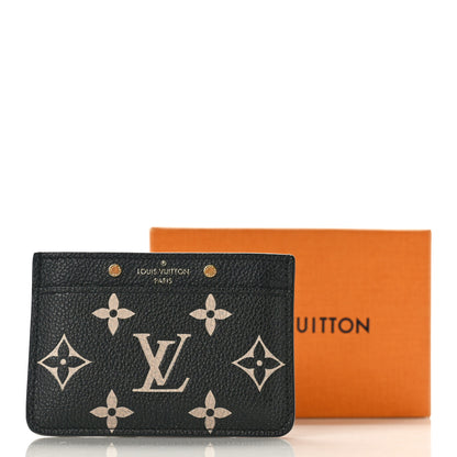 Louis Vuitton Empreinte Monogram Giant Card Holder Black Beige 8 of 8
