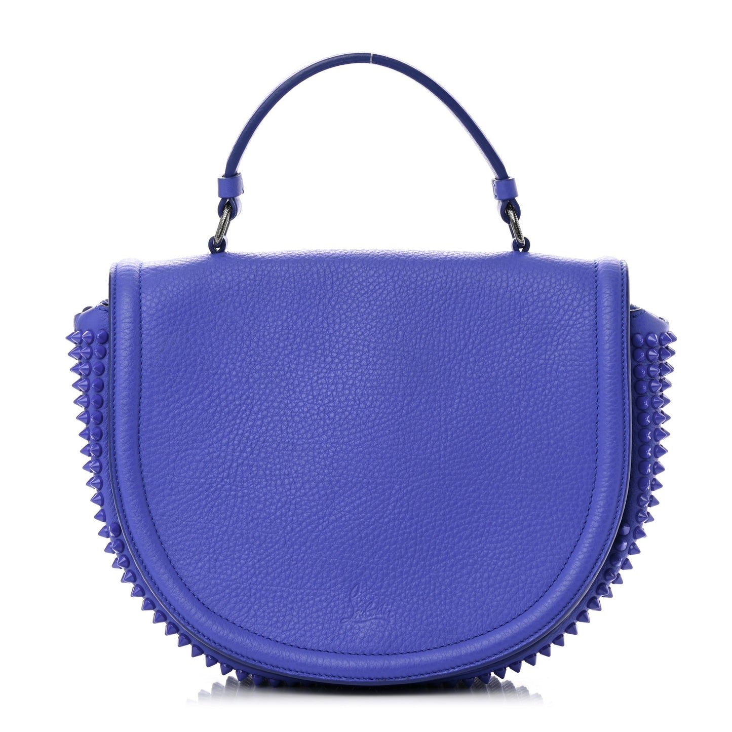 Calfskin Spikes Panettone Messenger Blue