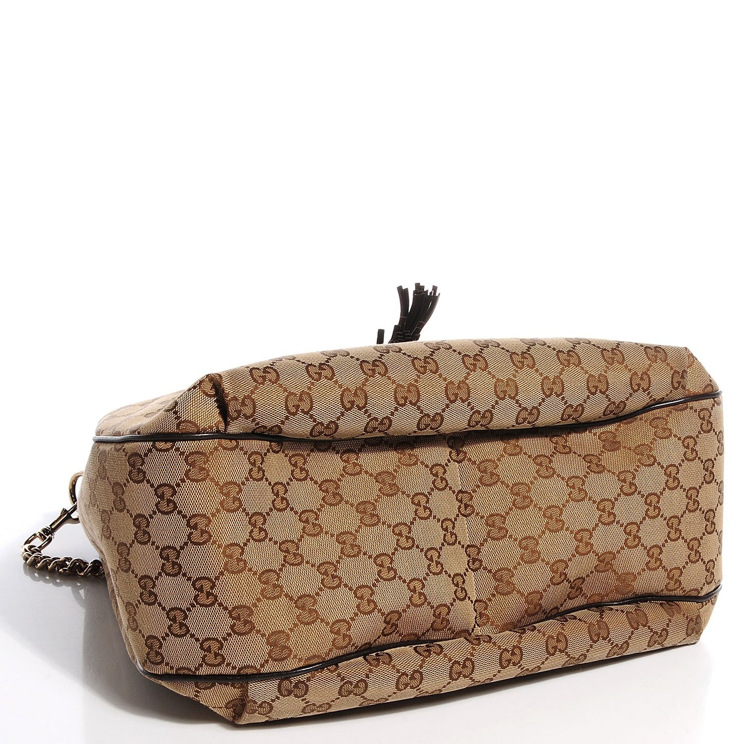 Monogram Margaux Calfskin Medium Emily Hobo Beige Ebony Black