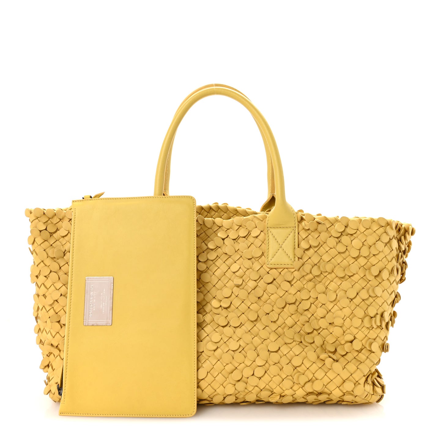 Nappa Intrecciato Medium Paillettes Cabat Poussin