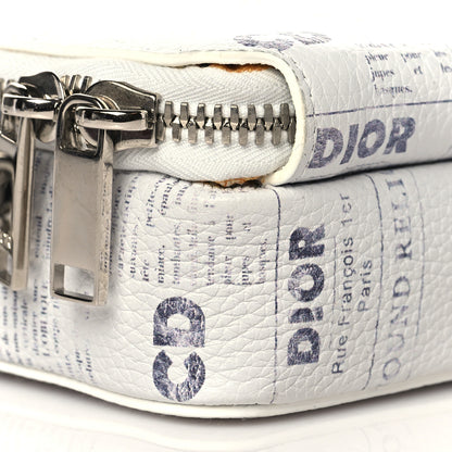 Christian Dior X DANIEL ARSHAM Grained Calfskin Newspaper Messenger White 17 of 23