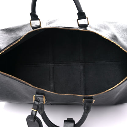Louis Vuitton Epi Keepall 55 Black 5 of 33