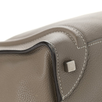 Celine Drummed Calfskin Mini Luggage Souris 11 of 14