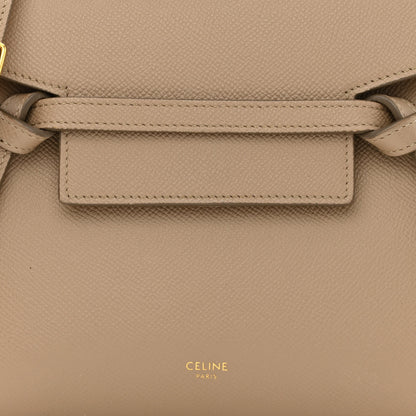 Celine Grained Calfskin Nano Belt Bag Light Taupe 9 of 17