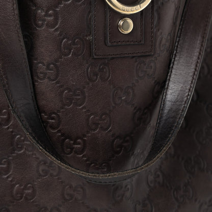 Gucci Guccissima Large Abbey Tote Dark Brown 13 of 13