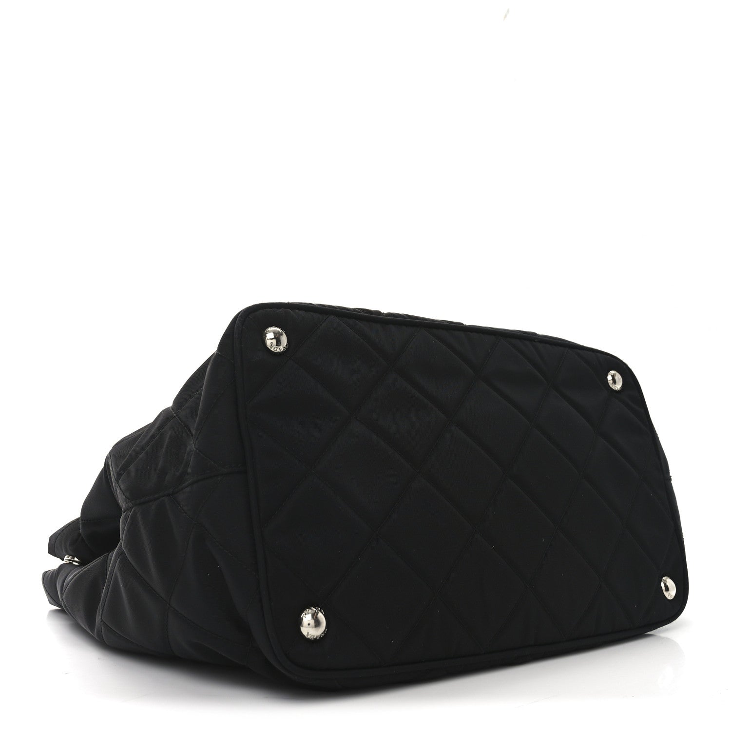 Prada Nylon Tessuto Impuntu Quilted Tote Black 4 of 9