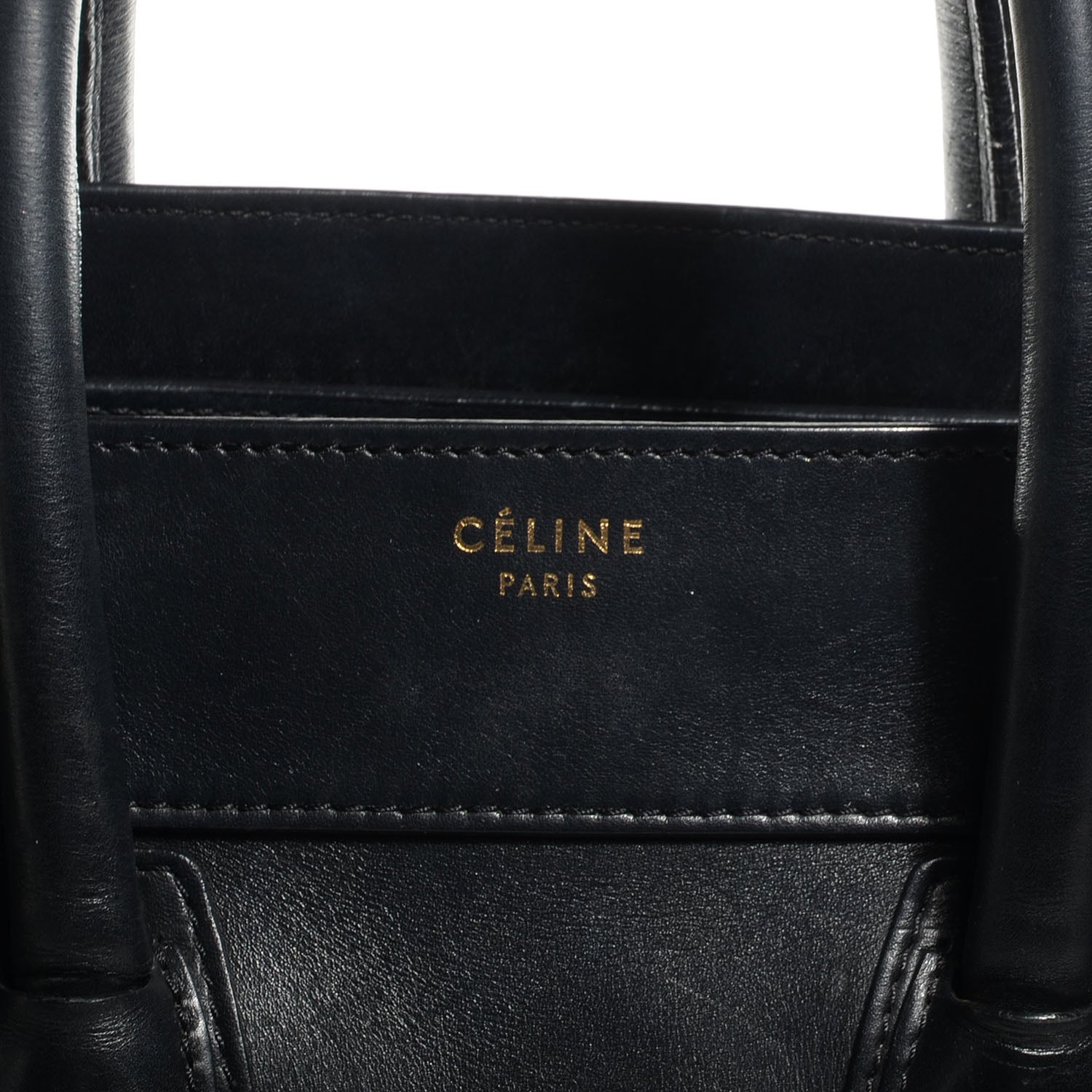 Celine Smooth Calfskin Mini Luggage Black 8 of 9
