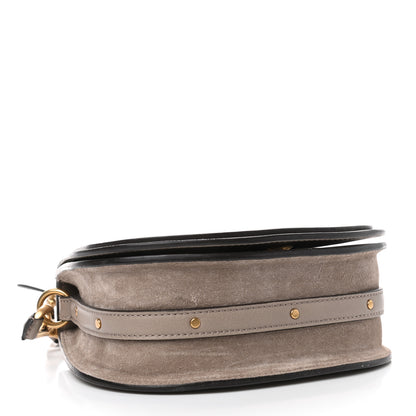 Chloe Calfskin Suede Small Nile Bracelet Bag Motty Grey 3 of 4