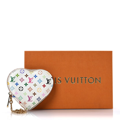 Louis Vuitton Monogram Multicolor Coeur Heart Coin Purse White 9 of 9