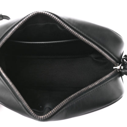 Gucci Calfskin Matelasse Monochrome Small GG Marmont Chain Shoulder Bag Black 5 of 12