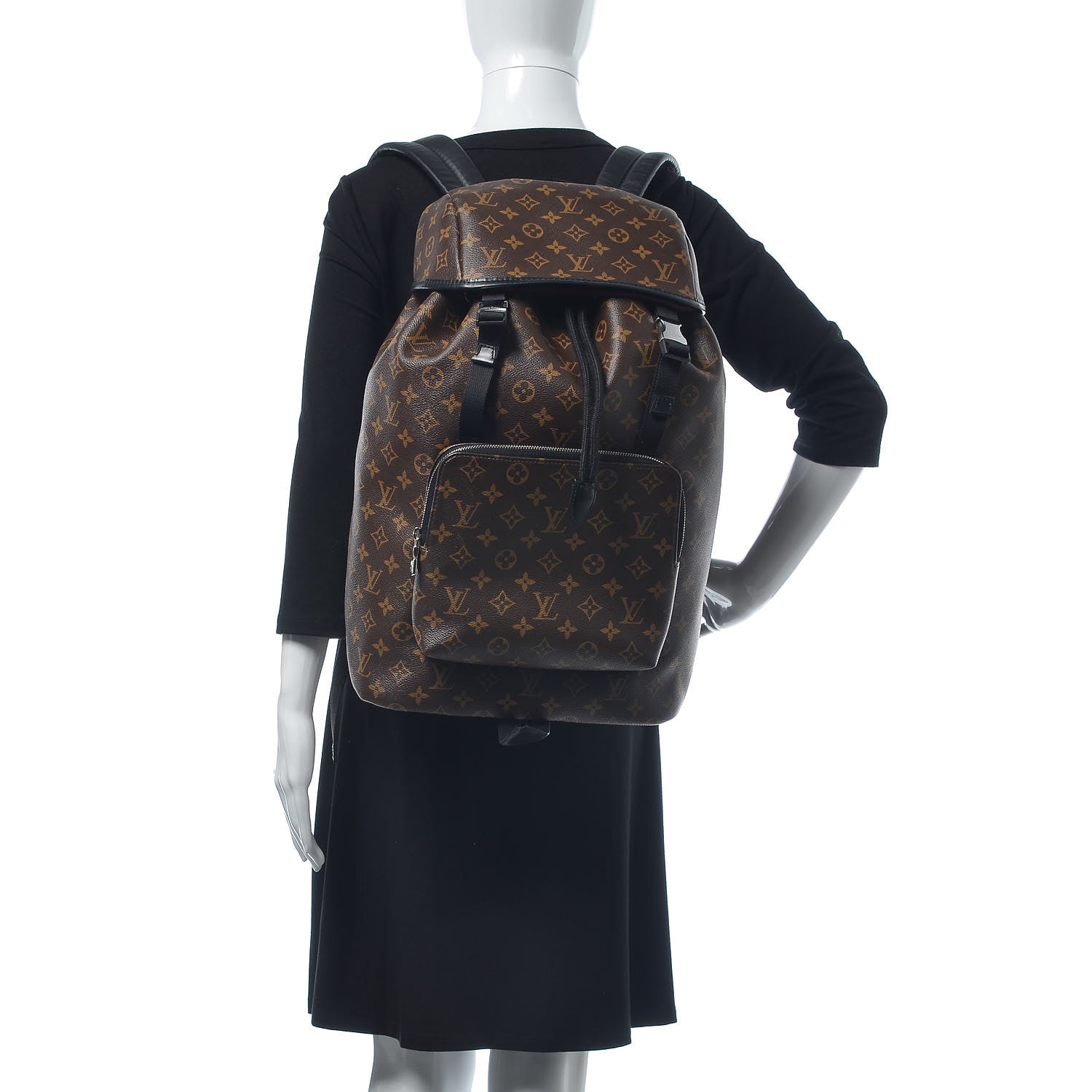 Louis Vuitton Monogram Macassar Zack Backpack 2 of 13
