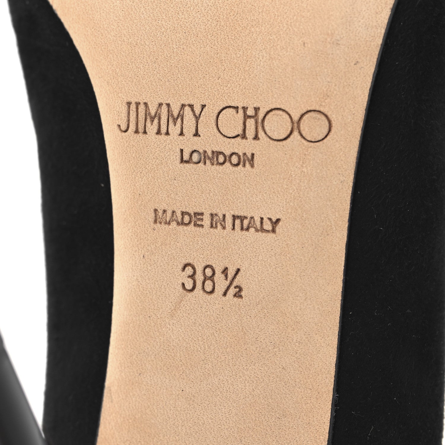 Jimmy Choo Suede Abel Pumps 38.5 Black 7 of 8