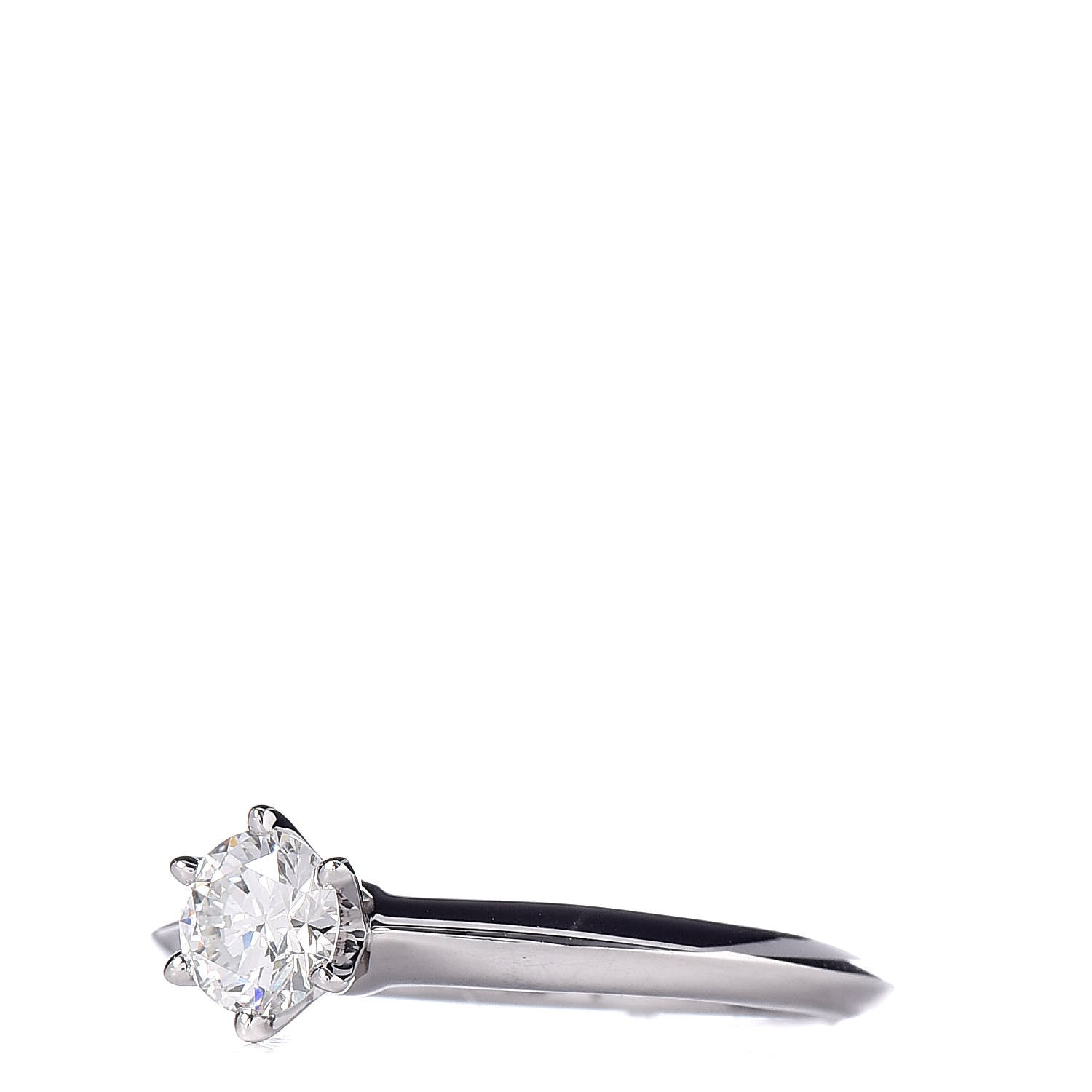 Tiffany Platinum Diamond .33ct Solitaire Engagement Ring 47 4 3 of 6